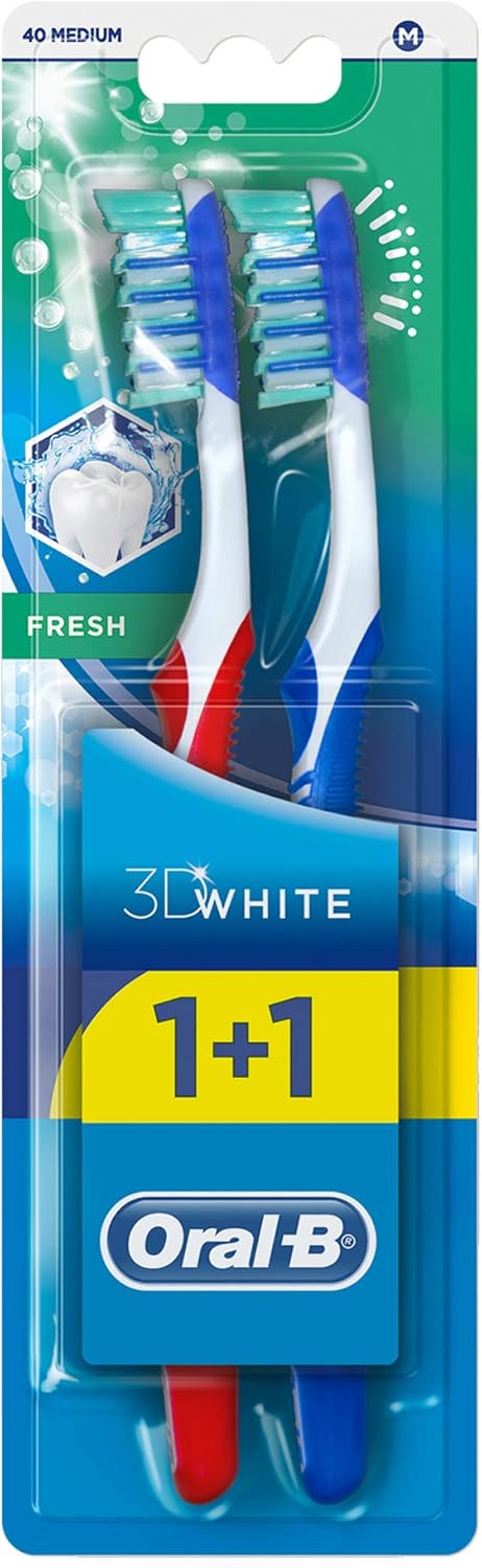 ORAL B 3D WHITE VALUE PACK 1+1 (M)
