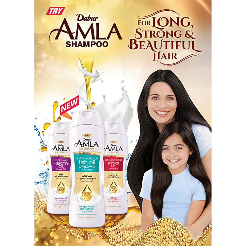 DABUR AMLA SHAMPOO 190 ML VITAMINS REPAIR