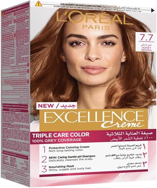 LOREAL EXCELLENCE (7.7) HONEY BROWN