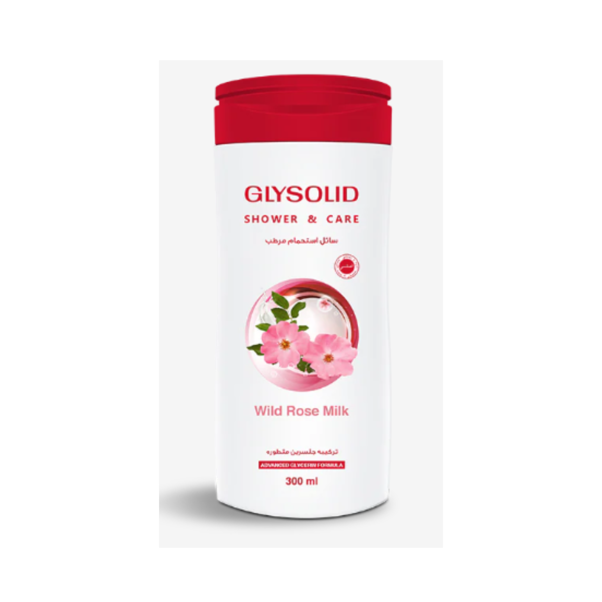 GLYSOLID SHOWER WILD ROSE MILK 300ML