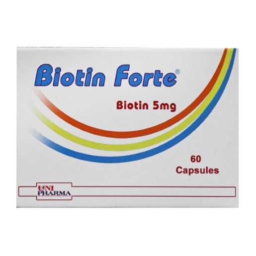BIOTIN FORTE 5MG 60 CAP س. ج