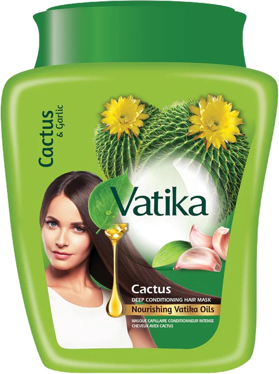 VATIKA HAIR MASK 450 GM CACTUS, GARLIC&COCONUT