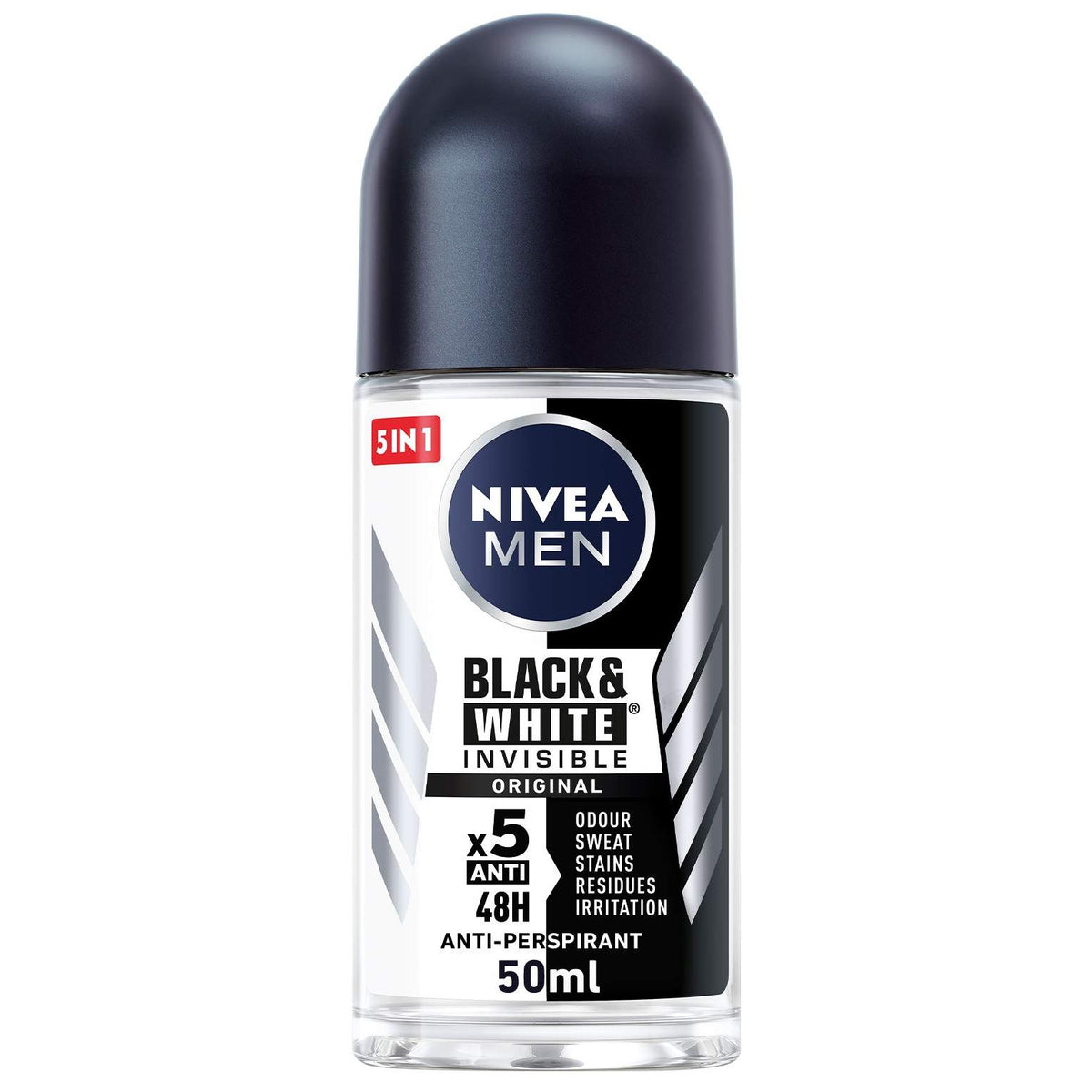 NIVEA ROLL B&W (M)50ML OFF15