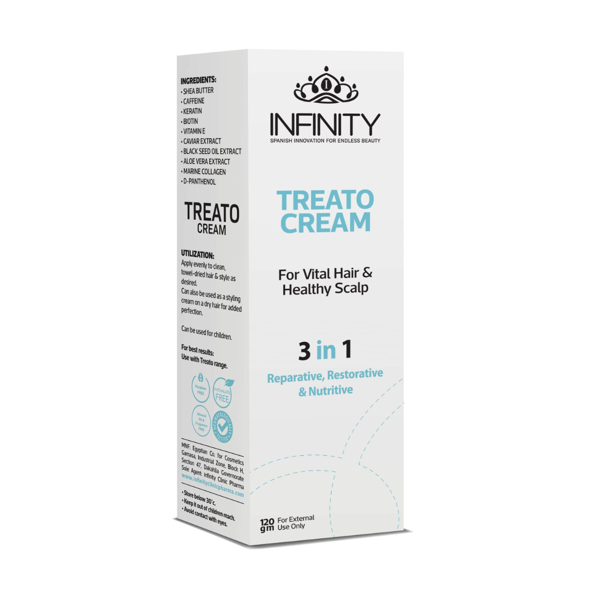 INFINITY TREATO HAIR CREAM 3X1 120ML