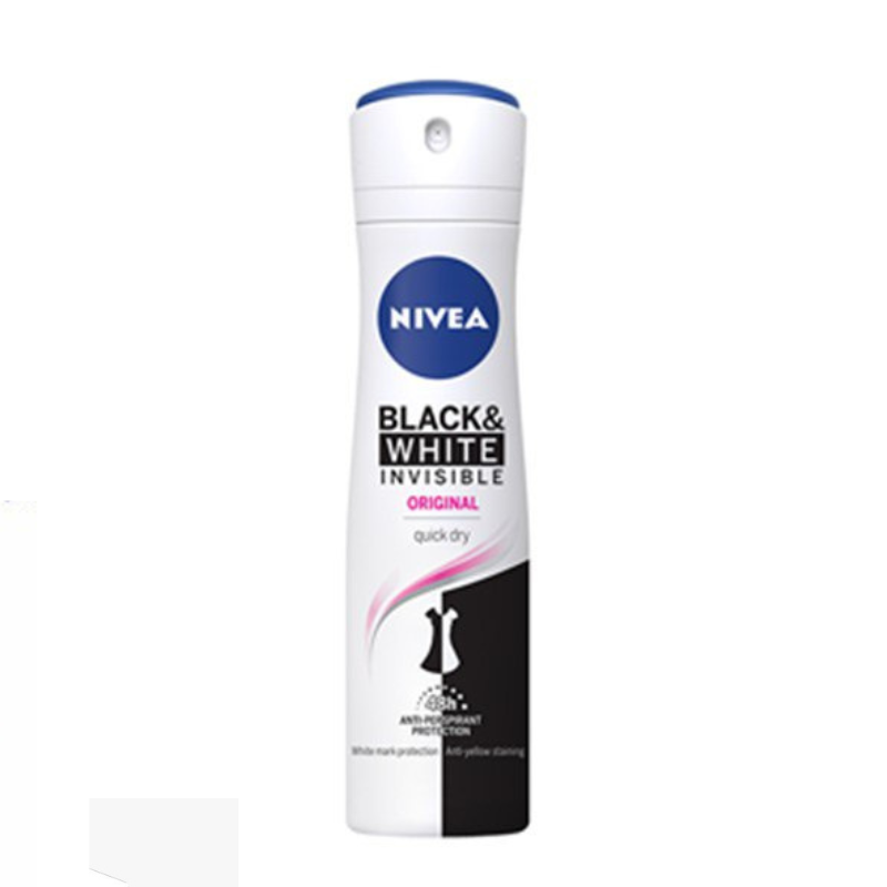 NIVEA SPRAY B&W (M)150ML OFF20
