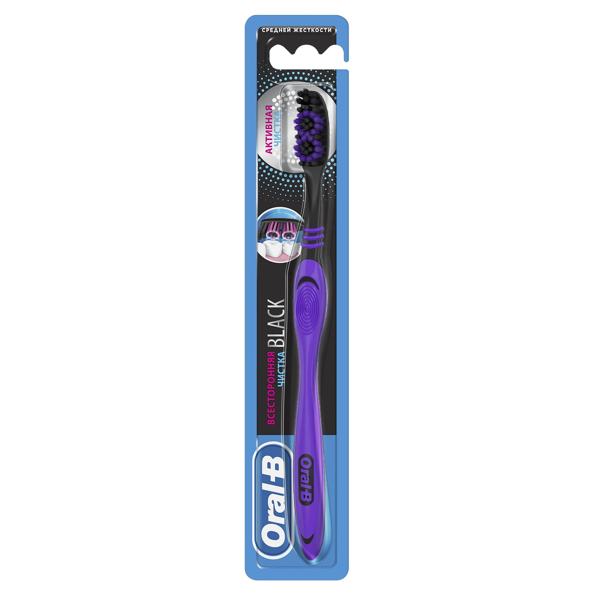 ORAL B ALL ROUNDER BLACK MEDIUM