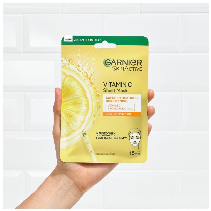 GARNIER TISSUE MASK FAST BRIGHT VIT C 1 PCS