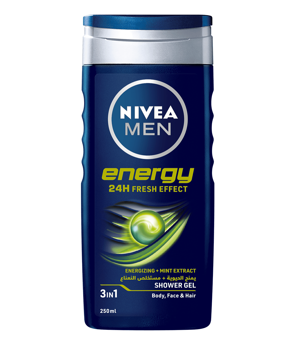 NIVEA SHOWER GEL ENERGY FRESH 250ML.