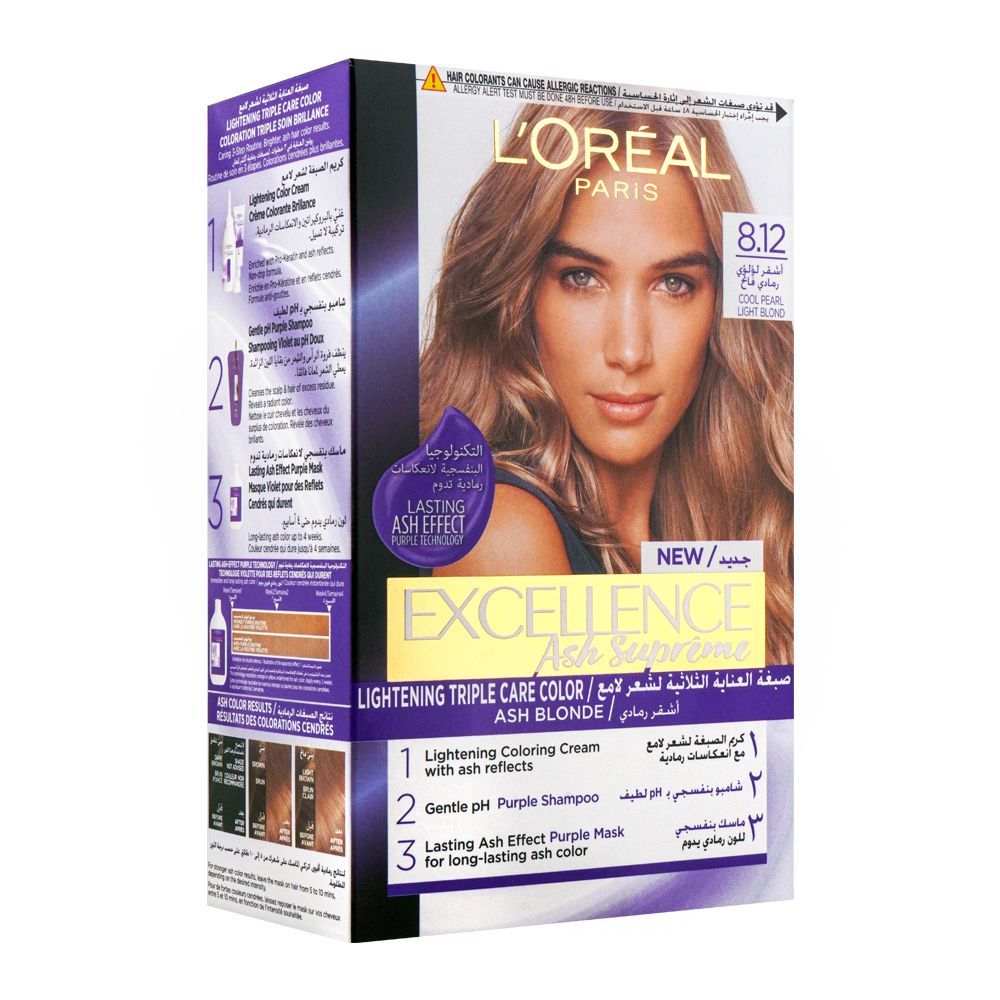LOREAL EX SUPREME (8.12) PEARL ASHY LIGHT BLONDE