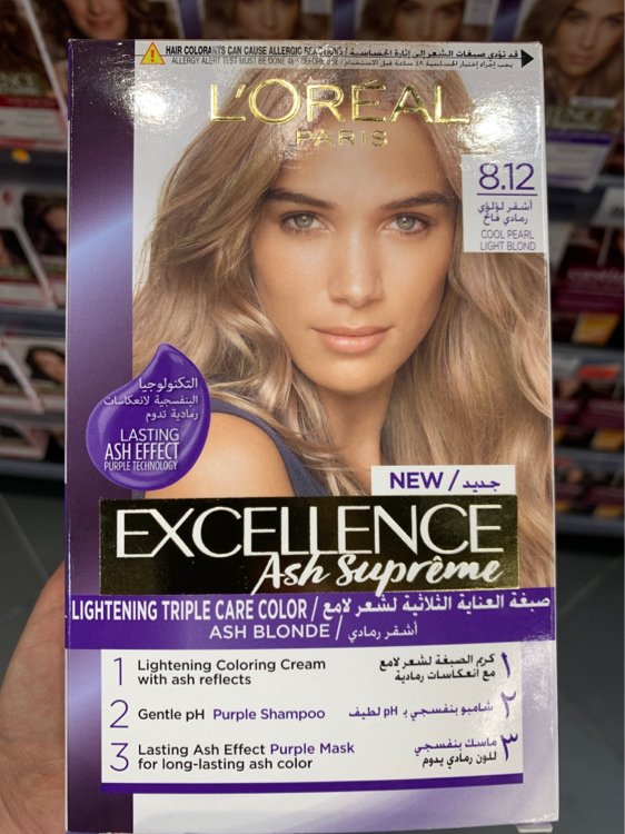 LOREAL EX SUPREME (8.12) ASHY PEARL V.LIGHT BLONDE
