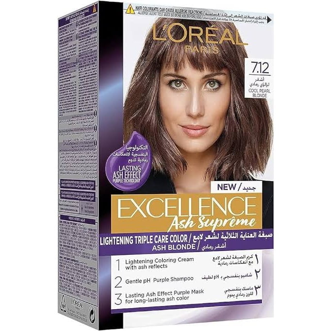 LOREAL EX SUPREME (7.12) COOL PEARL V.LIGHT BLOND