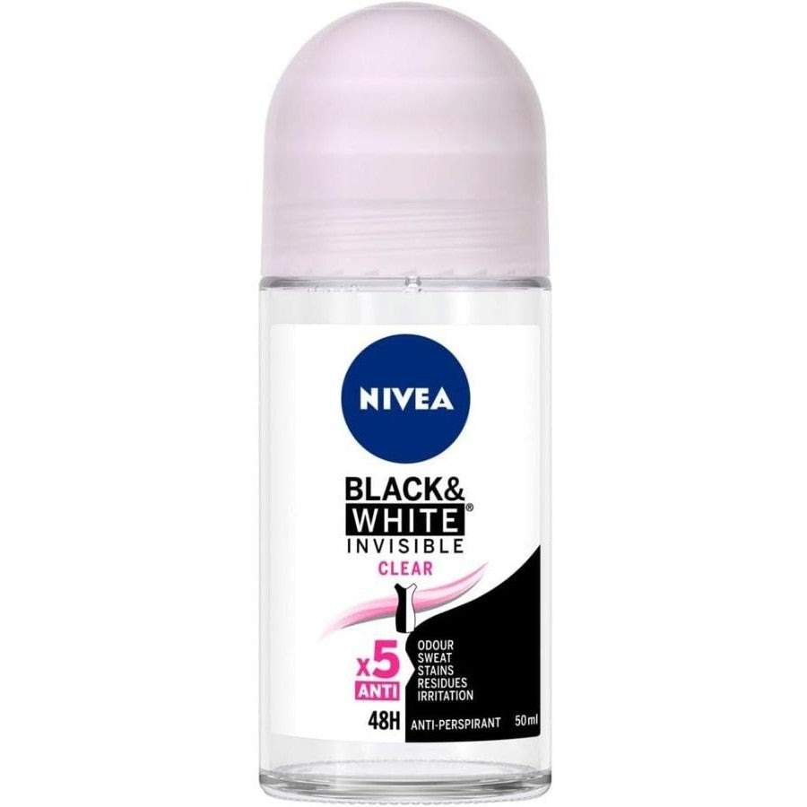 NIVEA ROLL WOMAN B&W INVISIBLE CLEAR