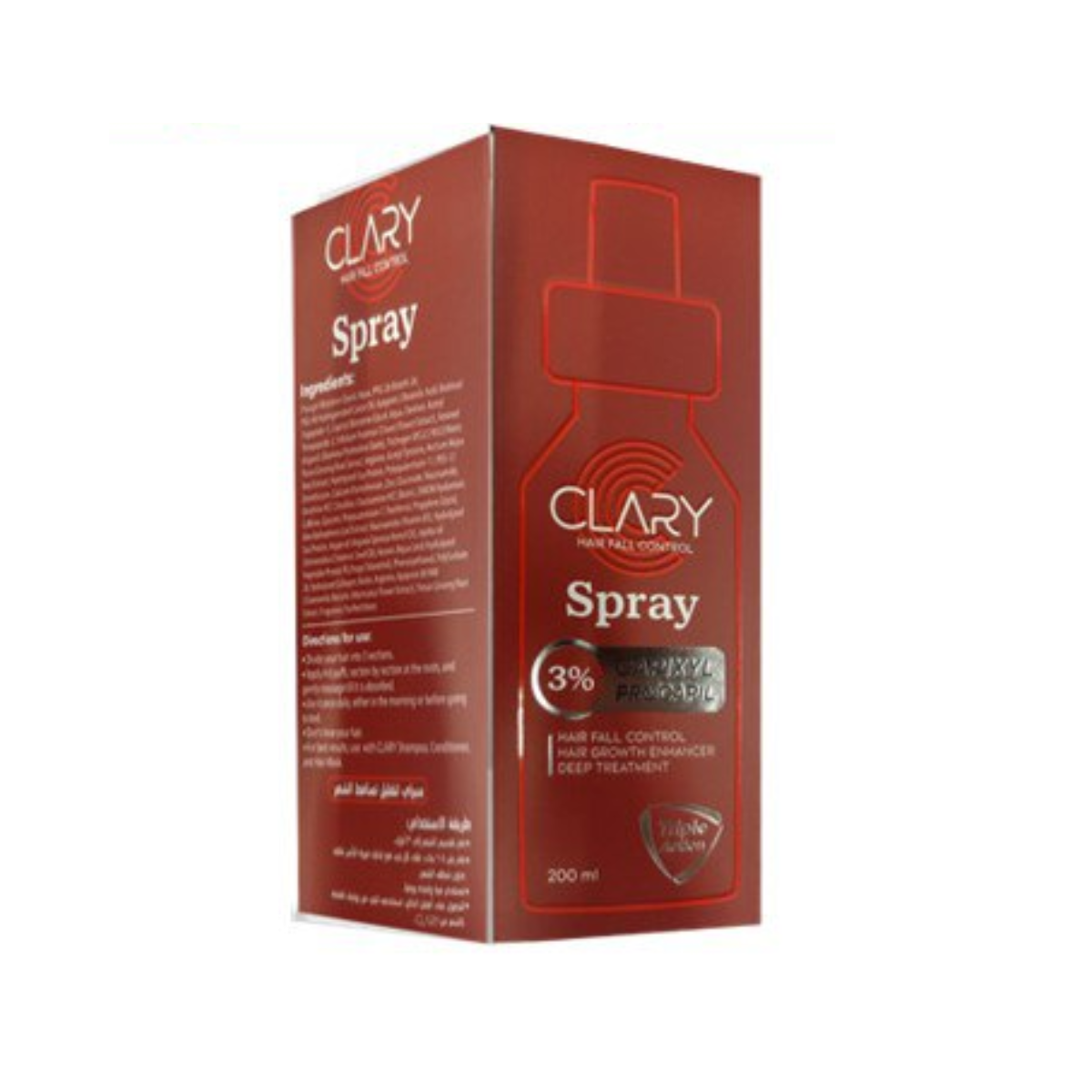 CLARY ANTI HAIR FALL SPRAY 200ML.