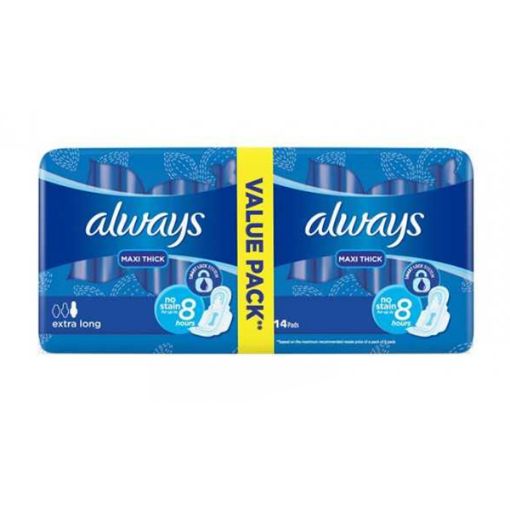 ALWAYS MAXI COTTON EX LONG 14 PCS