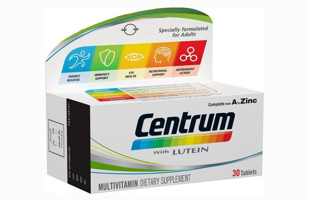 CENTRUM WITH LUTEIN ADULTS 30 TAB