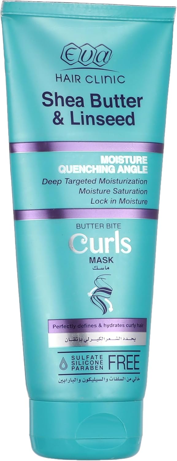EVA CURLS MASK SHEA&LINSEED 200GM.