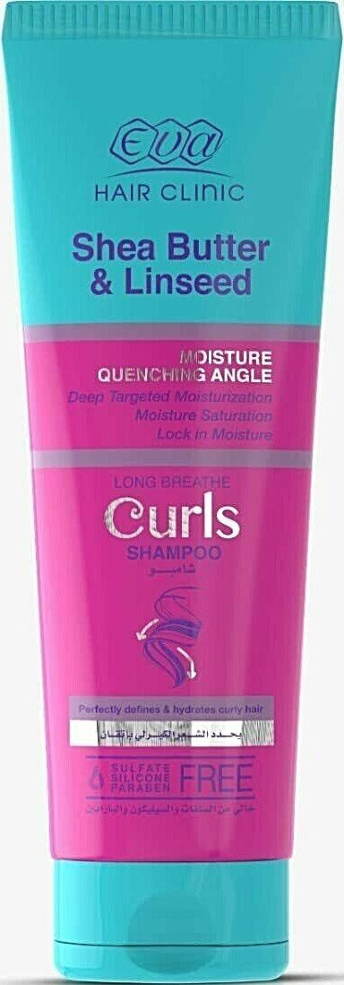 EVA CURLS SHAMPOO SHEA&LINSEED 230ML.
