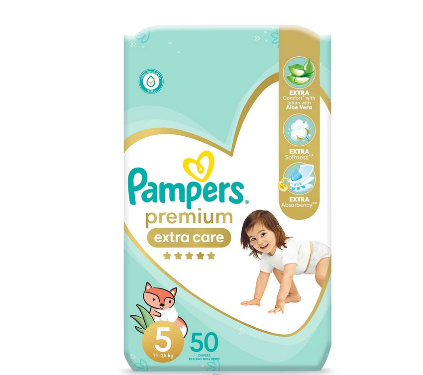 PAMPERS P.CARE (5) 50P (11-25)