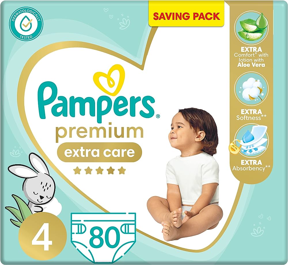 PAMPERS P.CARE (4) 80 (9-18 KG)