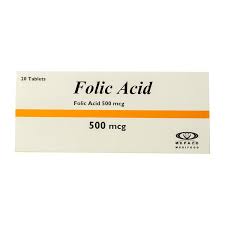 FOLIC ACID 500 MG 20 TAB N.P
