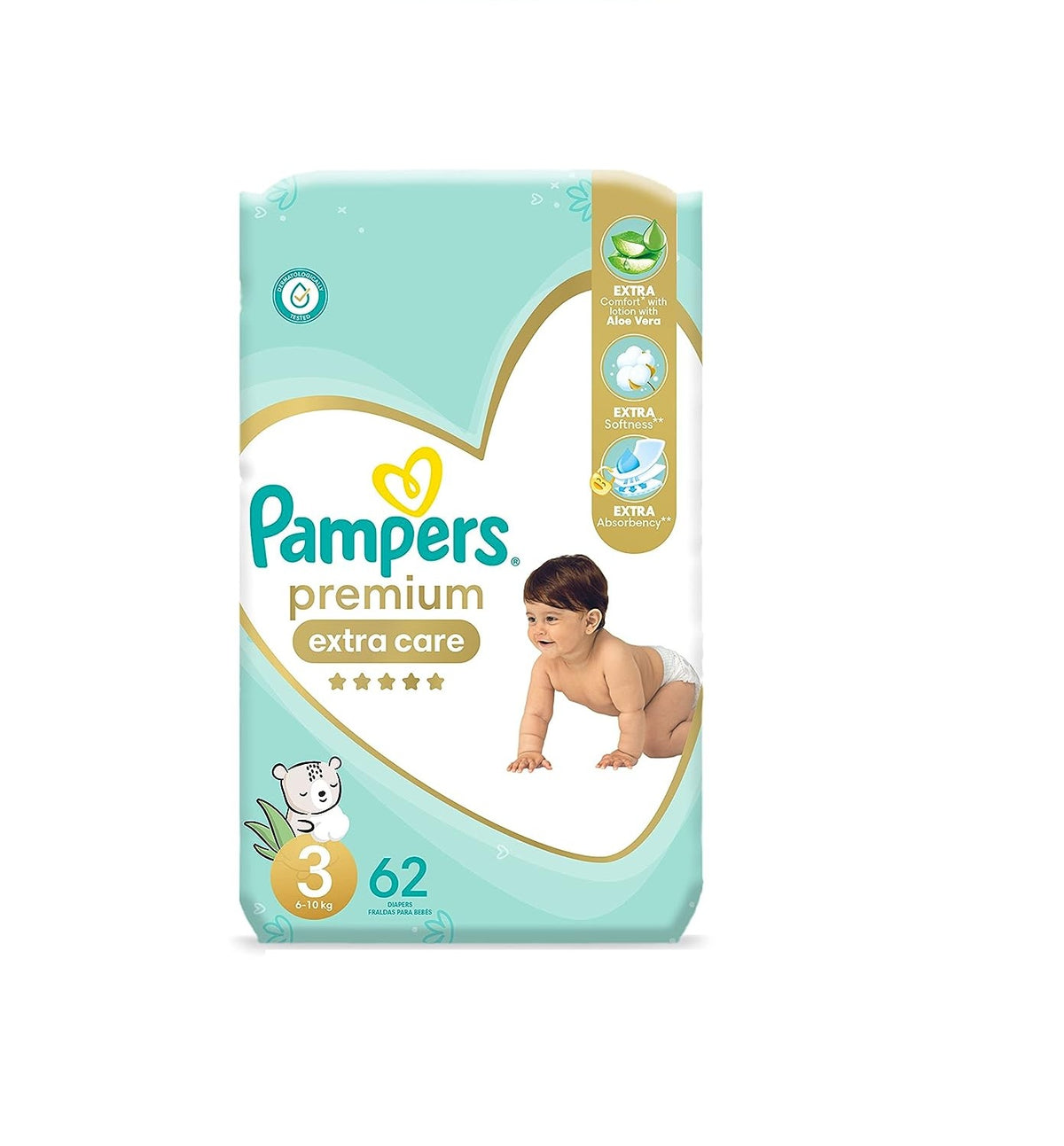 PAMPERS P.CARE (3) 62P (6-10 KG)