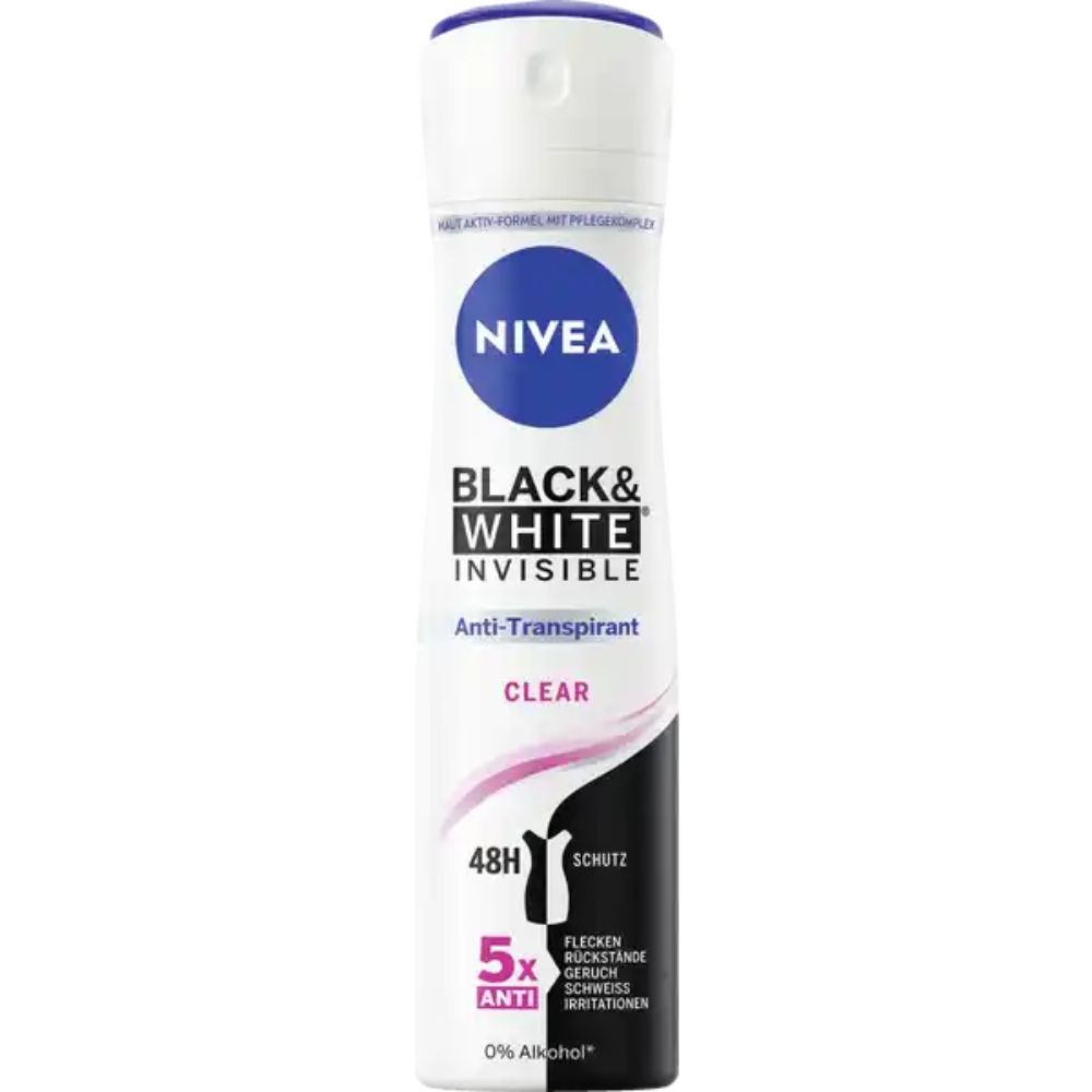 NIVEA INVISIBLE B&W (W) SPRAY DEO 150 ML OFF