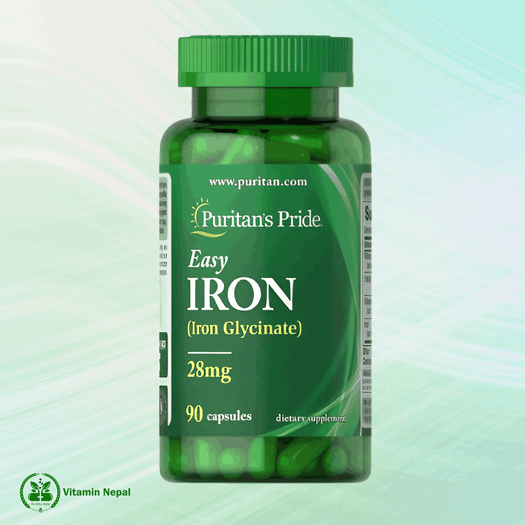 PURITAN EASY IRON GLYCINATE 28 MG 90 CAP