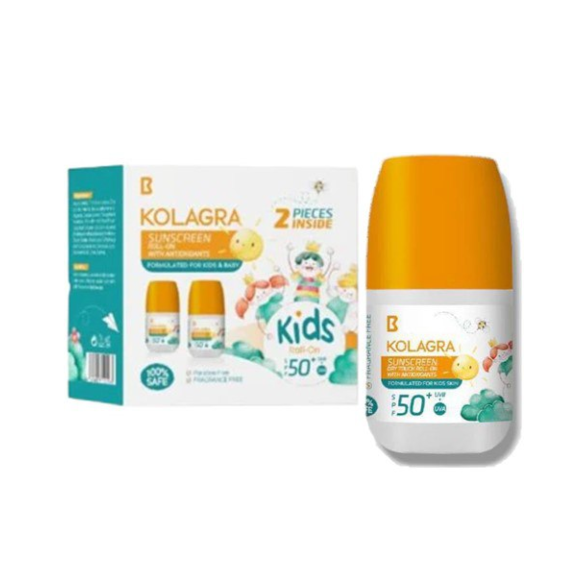 KOLAGRA ROLL ON SUNSCREEN SPF+50 KIDS OFF