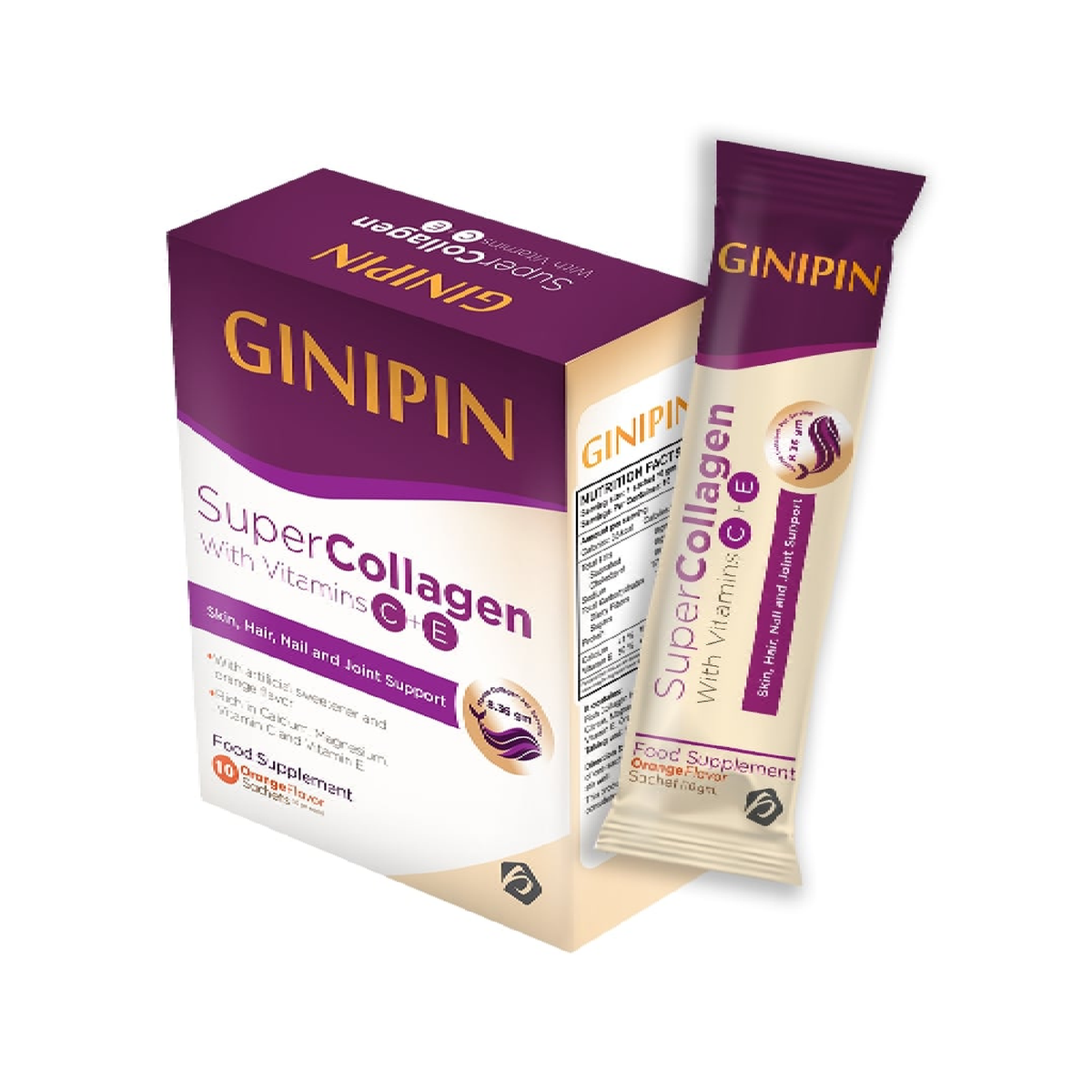 GINIPIN SUPER COLLAGEN 10 SACH س.ج