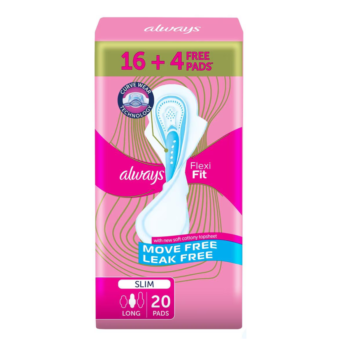 ALWAYS SLIM LONG FLEXI 20PCS