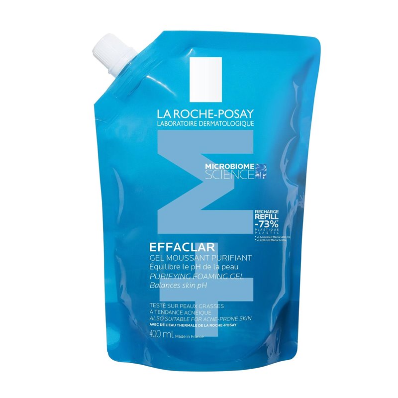 LA ROCHE POSAY EFFACLAR GEL MOUSSANT+M 400ML REFIL