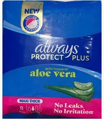 ALWAYS PROTECT PLUS MAXI LONG 8 PADS