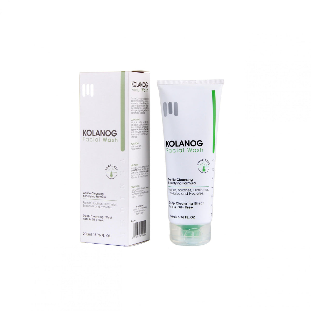 KOLANOG FACIAL WASH SOAP FREE 200 ML