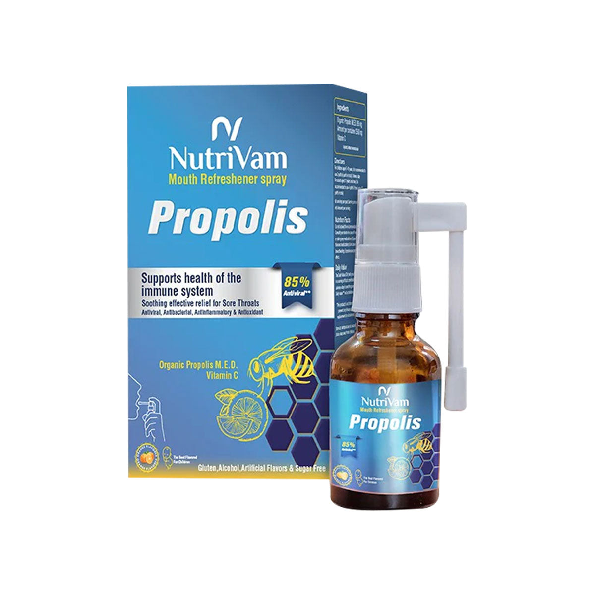 NUTRIVAM MOUTH SPRAY PROPOLIS ORANGE 20ML