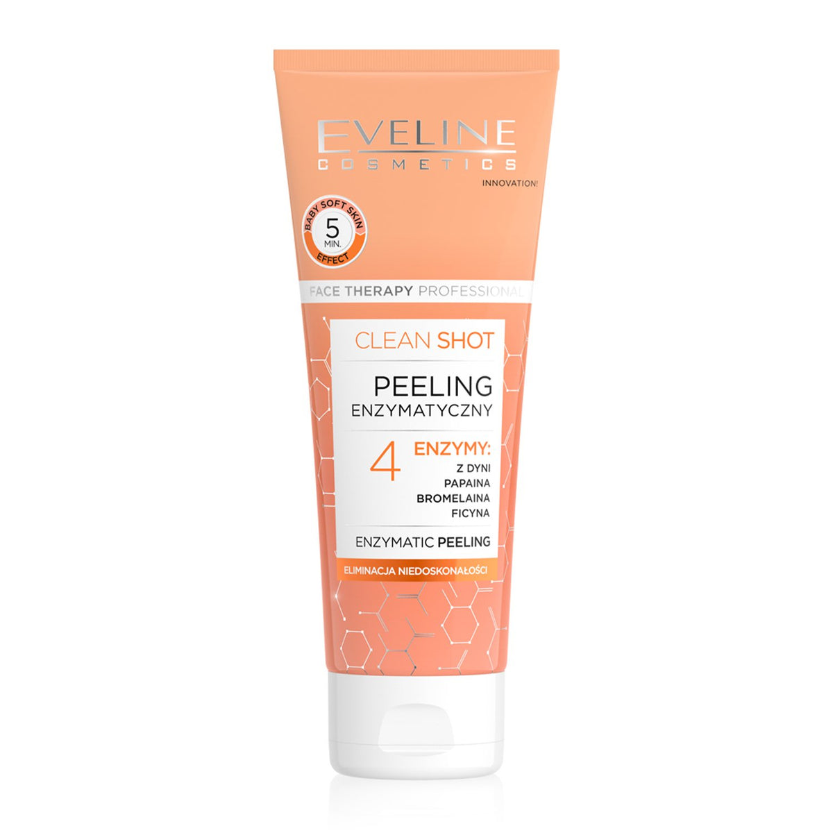 EVELINE CLEAN SHOT PEELING ENZYMY (4) 75ML