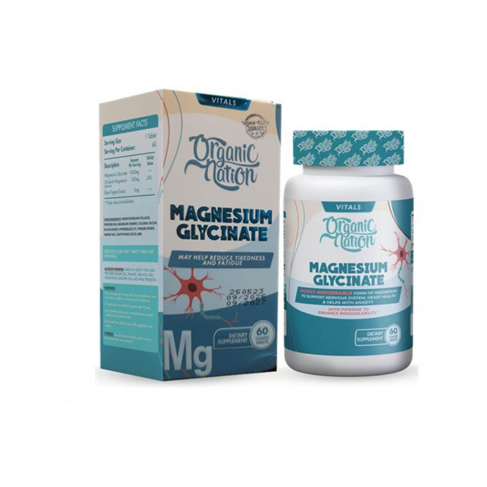 ORGANIC NATION MAGNESIUM GLYCINATE 60TAB