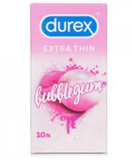 DUREX EXTRA THIN BUBBLEGUM 10N