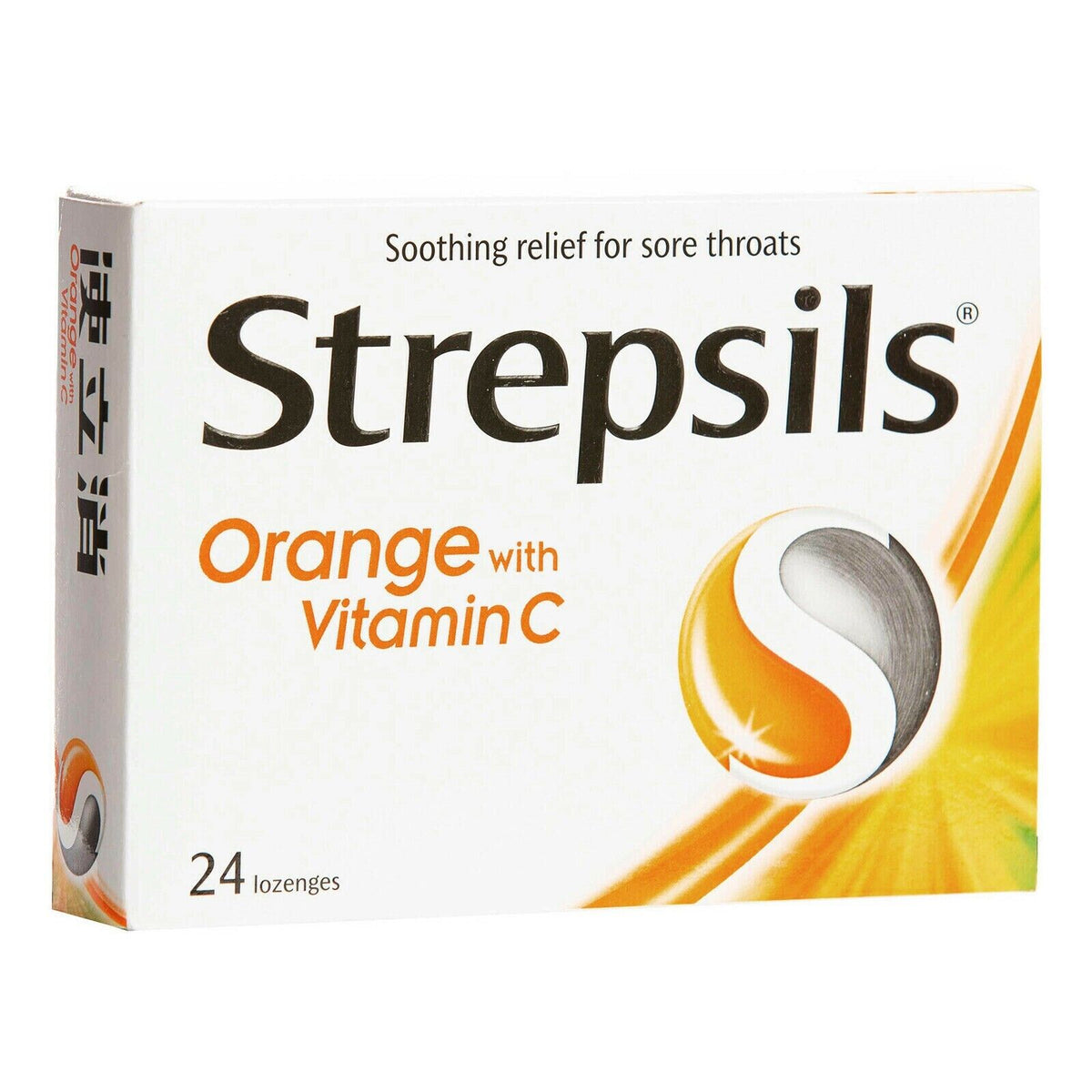STREPSILS ORANGE VITAMIN C 100MG 24LOZ OFF