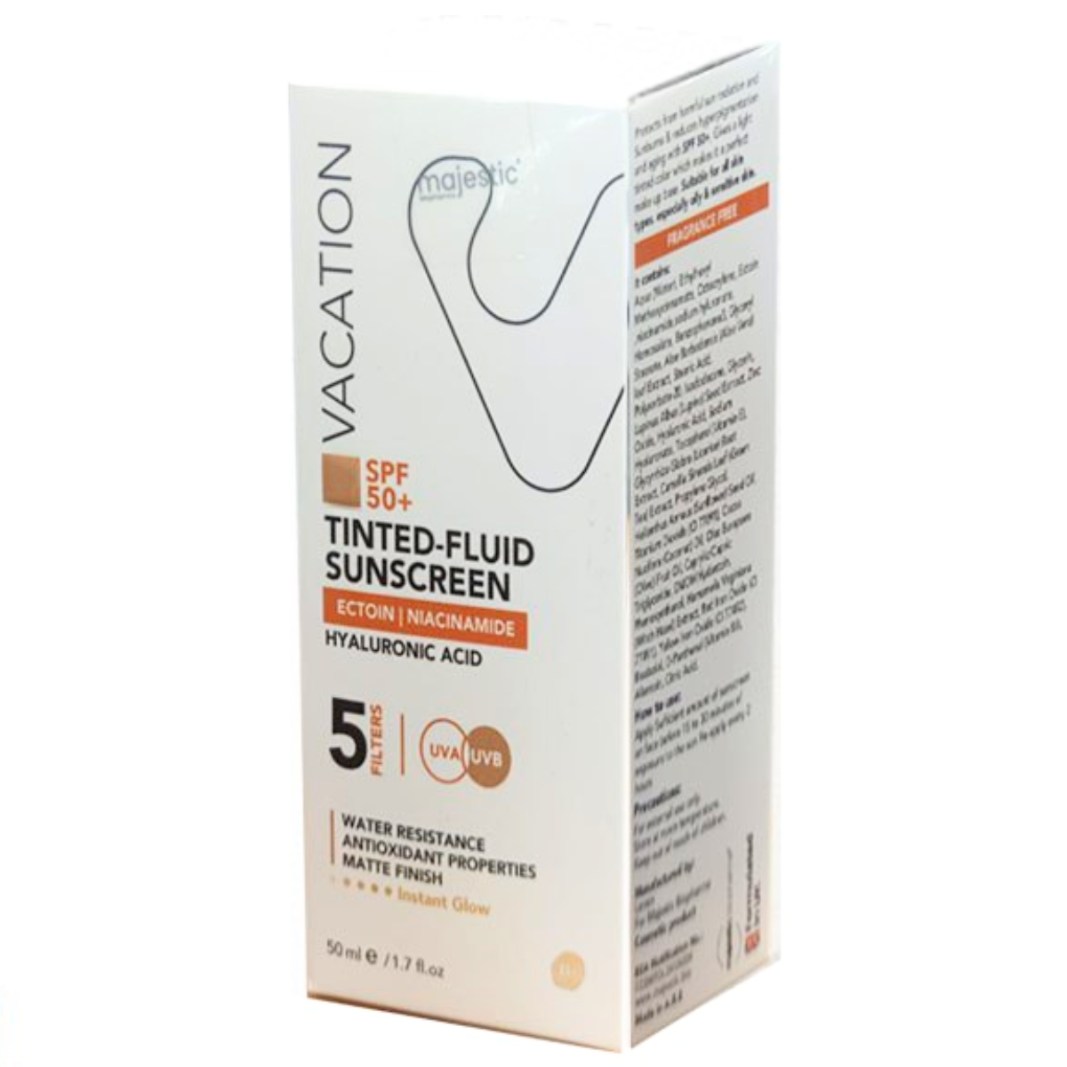 VACATION SUNSCREEN TINTED FLUID SPF+50 50ML