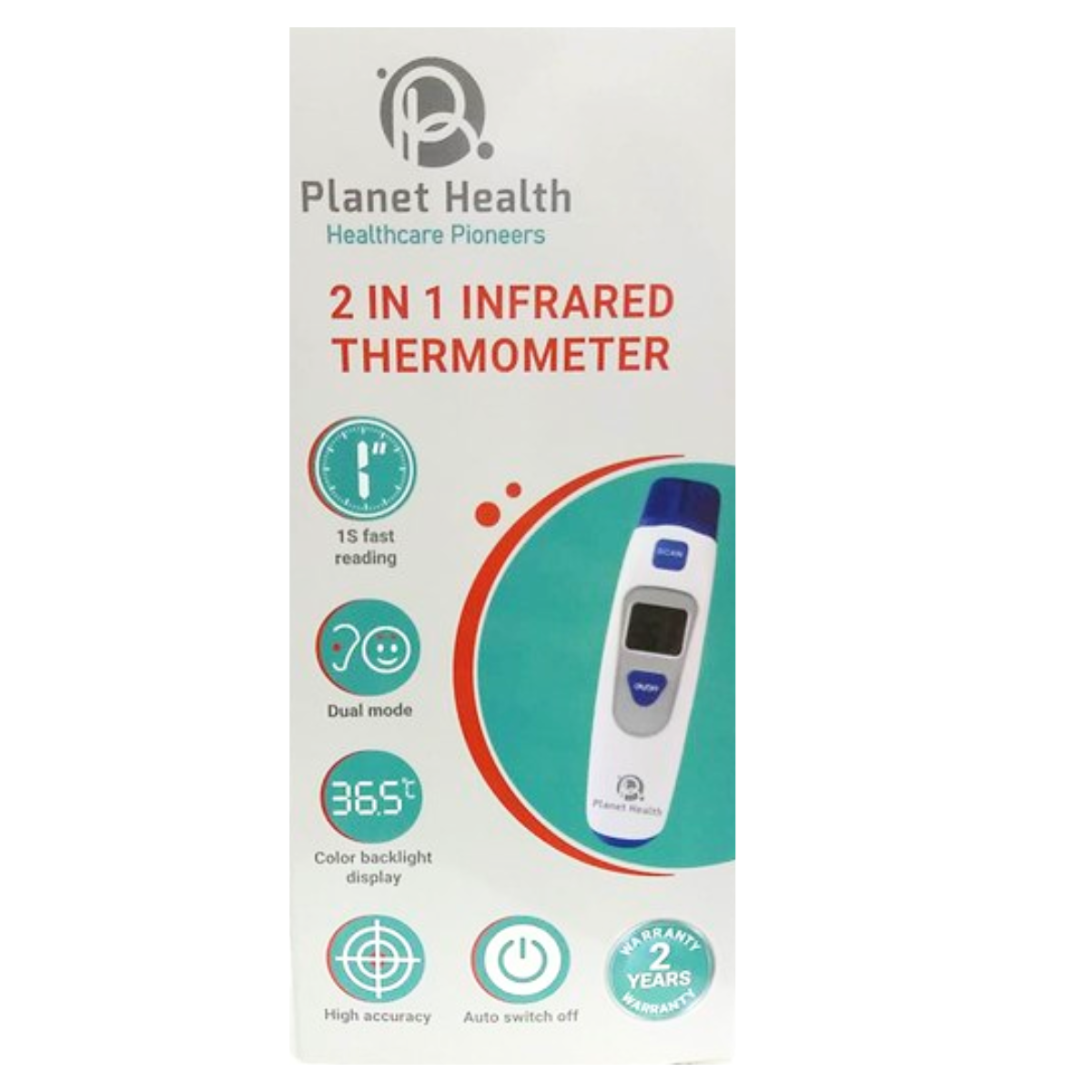 PLANET HEALTH 2X1 THERMOMETER (97156)