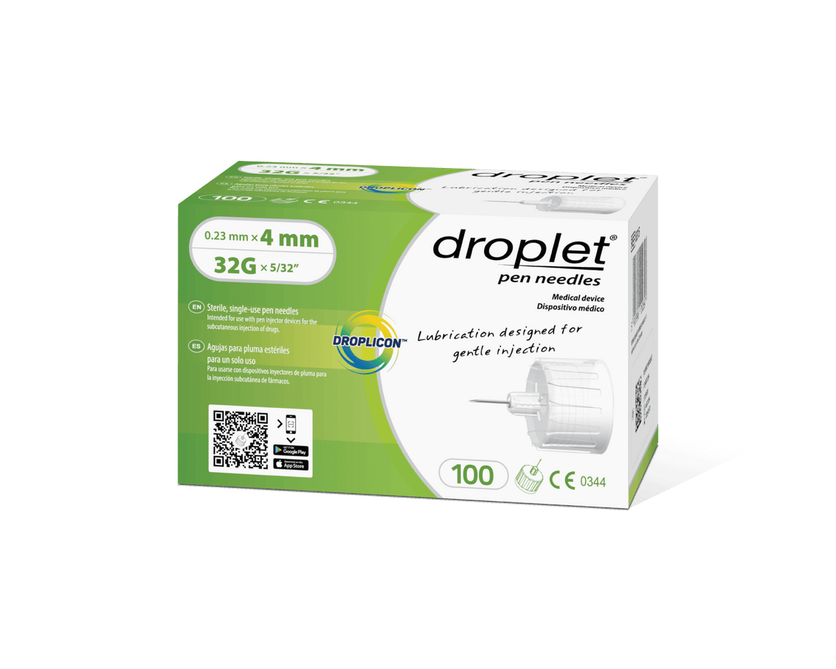 DROPLET PEN NEEDLES (4) MM 32G