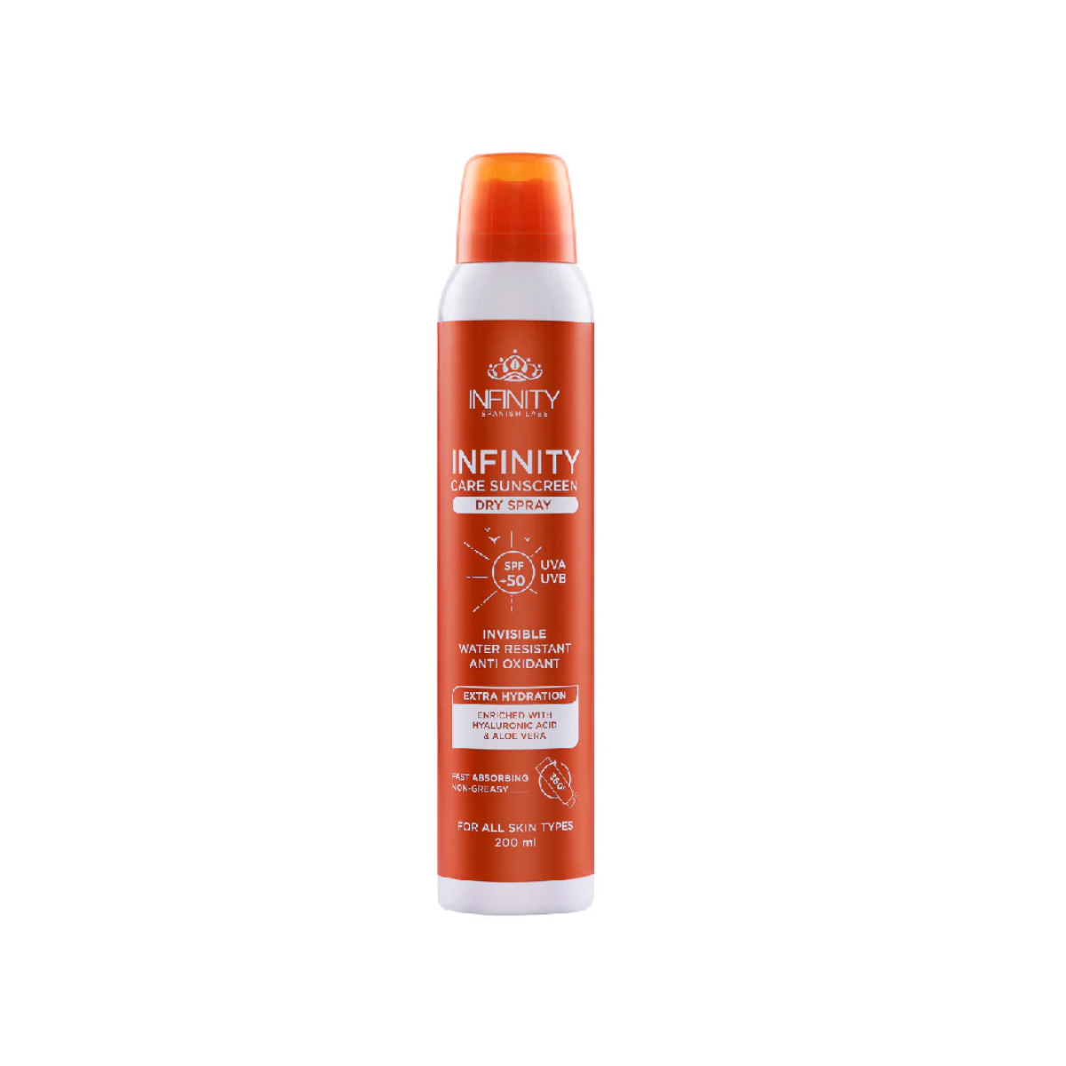 INFINITY SUNSCREEN DRY SPRAY SPF50+ 200ML