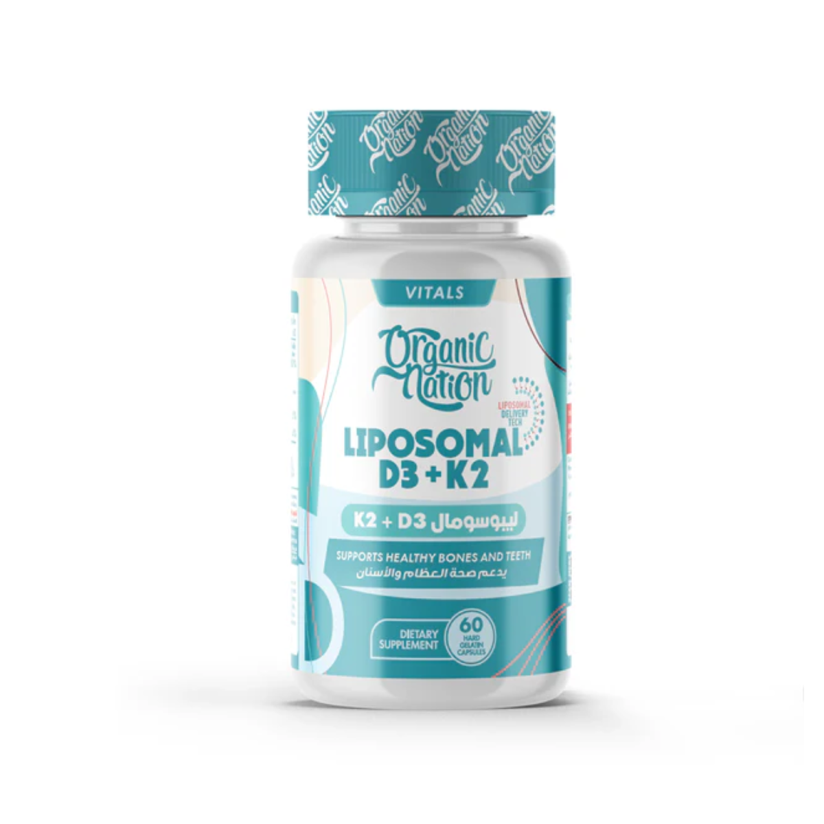 ORGANIC NATION LIPOSOMAL D3+K2 60 CAP
