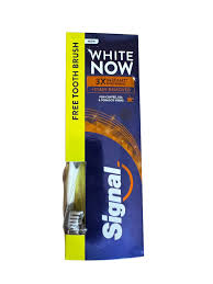 SIGNAL WHITE NOW STAIN REMOVER OFFER+BRUSH