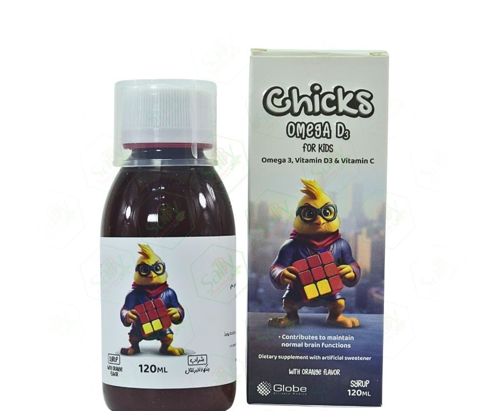 CHICKS OMEGA D3 SYRUP 120 ML.