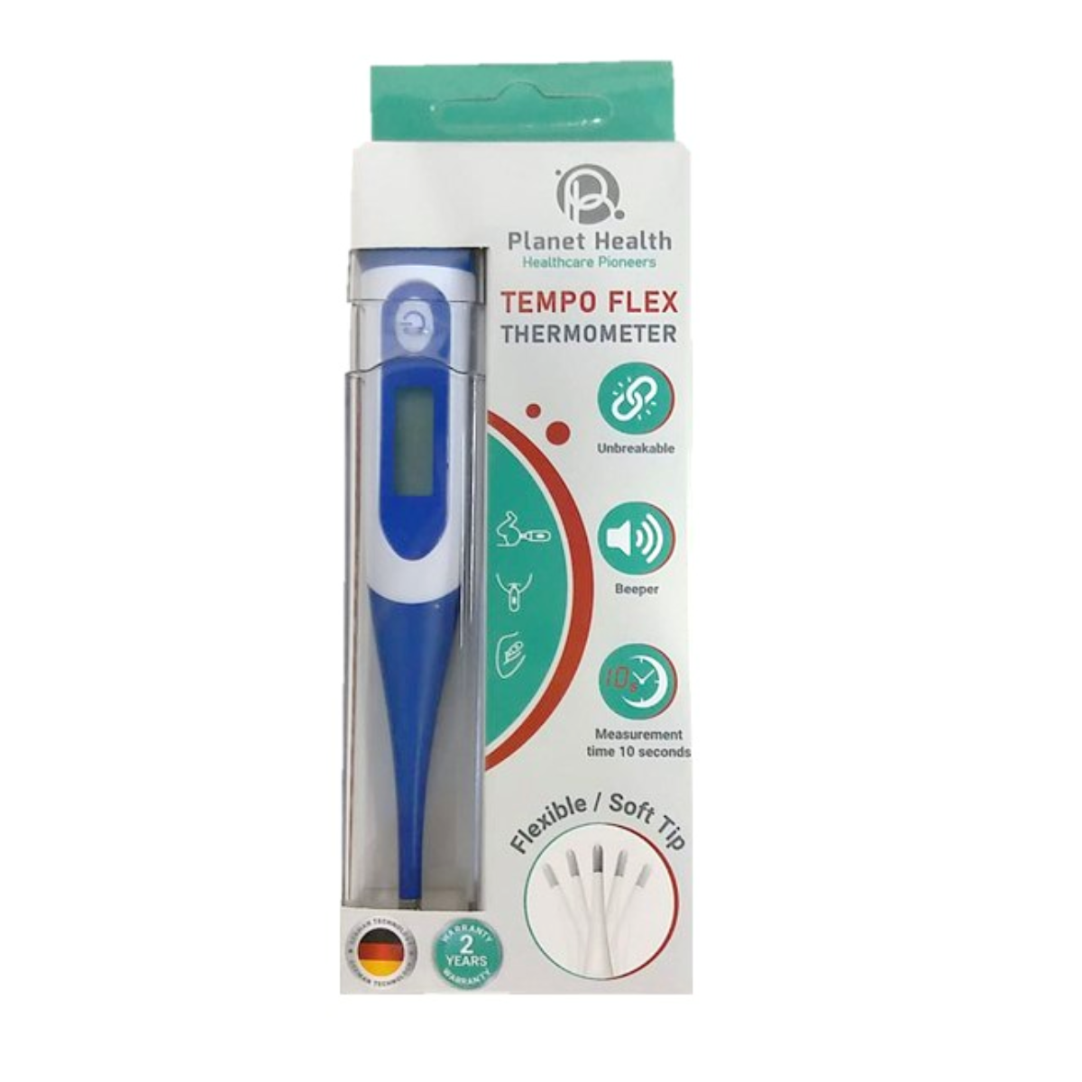 PLANET HEALTH COLOR FLEX THERMOMETER (90687)