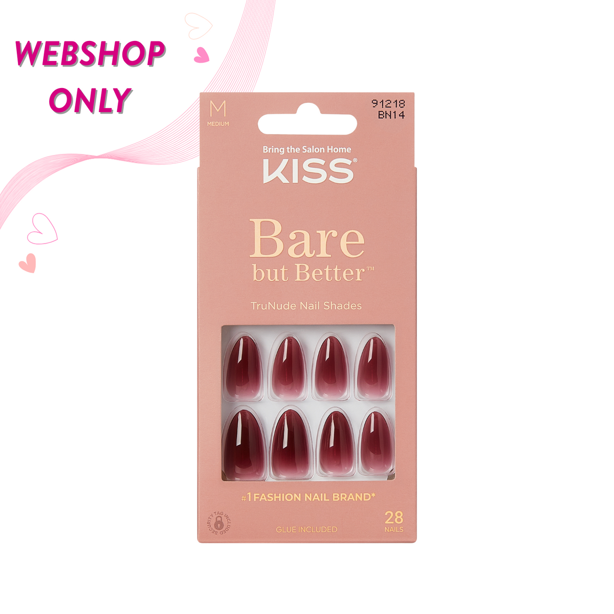 KISS NAILS BARE BUT BATTER (91397)