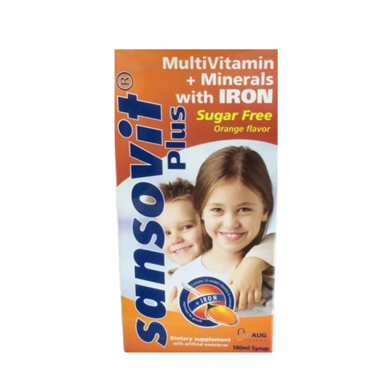 SANSOVIT PLUS ORANGE SYRUP 160 GM