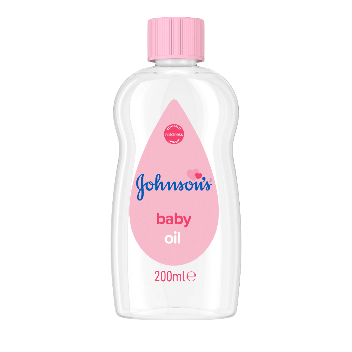 JOHNSON BABY OIL PINK 200ML SCENT FREE