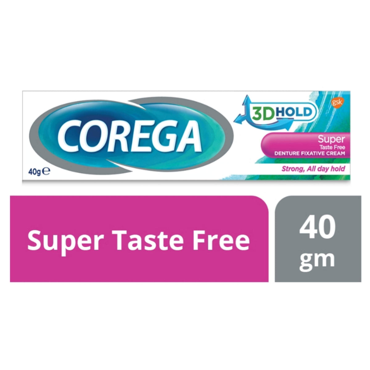 COREGA SUPER CREAM TEST FREE 40GM